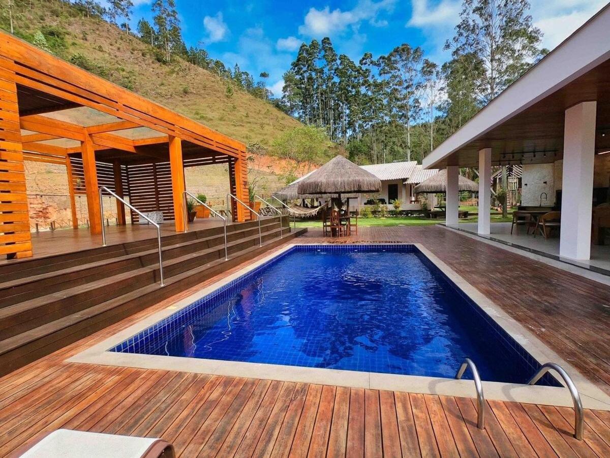 Sitio Cinco Folhas, Recanto Com Vista Pra Montanha Marechal Floriano Buitenkant foto